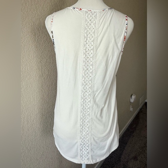 41 Hawthorn Liano Mixed Material Back Detail Floral Top XS - Picture 7 of 10